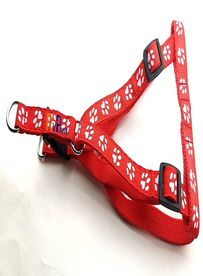 Pups&Pets Puppies Adjustable 15MM Nylon Harness and Leash Set | Attractive Print and Color Design Harness with Leash | Harness and Leash Set for Small & Medium Dog - (Color May Vary, 0.5Inch) - Image 3